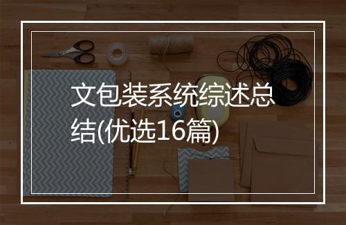 文包装系统综述总结(优选16篇)