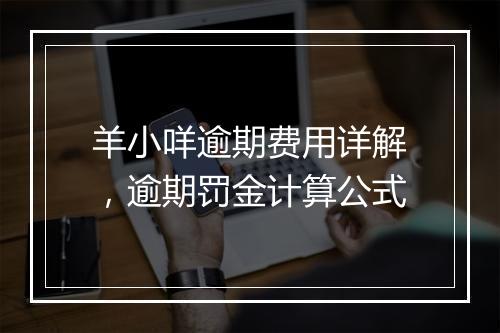 羊小咩逾期费用详解，逾期罚金计算公式