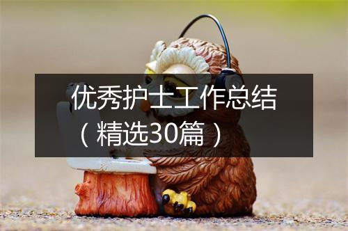 优秀护士工作总结（精选30篇）