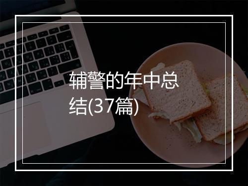 辅警的年中总结(37篇)