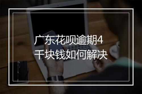 广东花呗逾期4千块钱如何解决