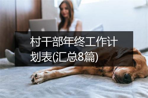 村干部年终工作计划表(汇总8篇)