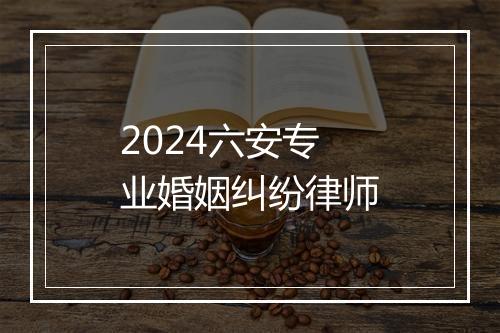 2024六安专业婚姻纠纷律师