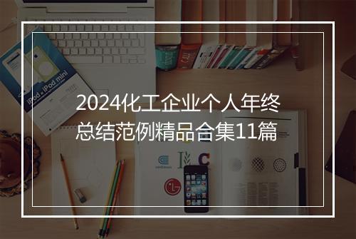 2024化工企业个人年终总结范例精品合集11篇