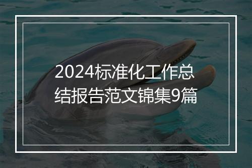 2024标准化工作总结报告范文锦集9篇