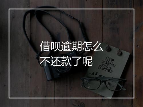 借呗逾期怎么不还款了呢