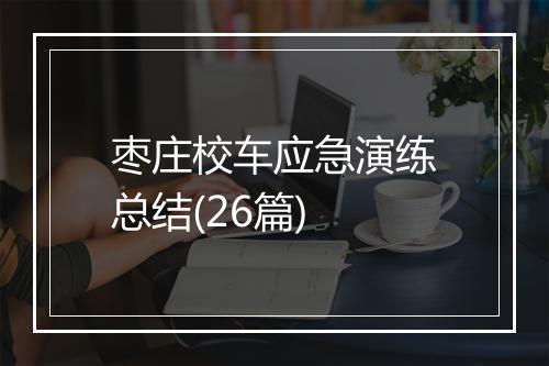 枣庄校车应急演练总结(26篇)