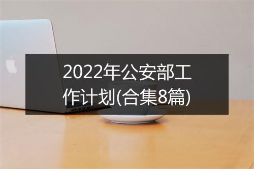 2022年公安部工作计划(合集8篇)