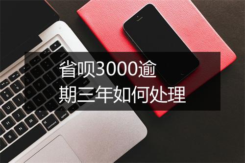 省呗3000逾期三年如何处理