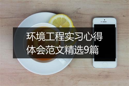 环境工程实习心得体会范文精选9篇