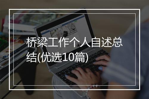 桥梁工作个人自述总结(优选10篇)