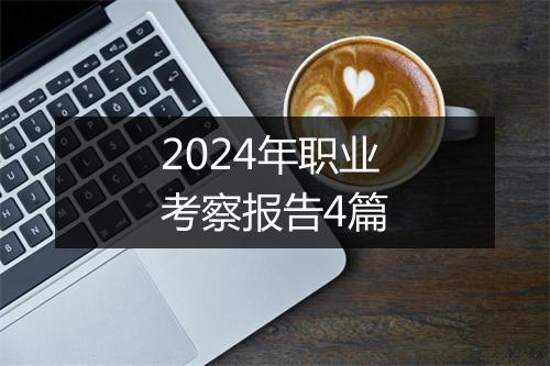 2024年职业考察报告4篇