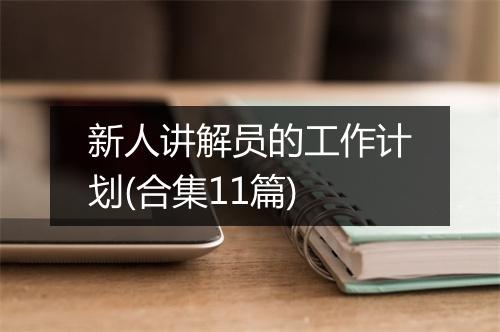 新人讲解员的工作计划(合集11篇)