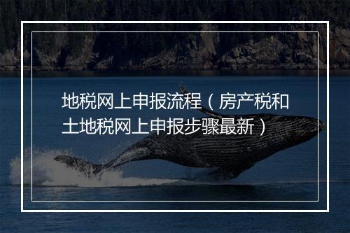 地税网上申报流程（房产税和土地税网上申报步骤最新）