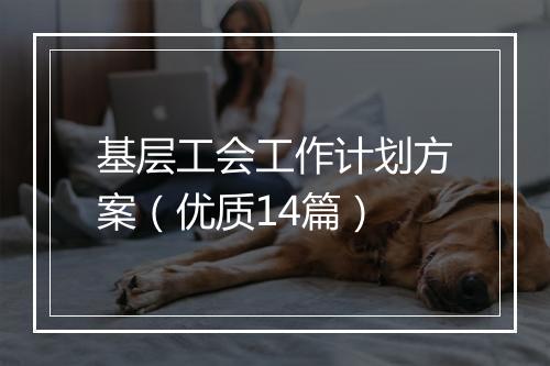基层工会工作计划方案（优质14篇）