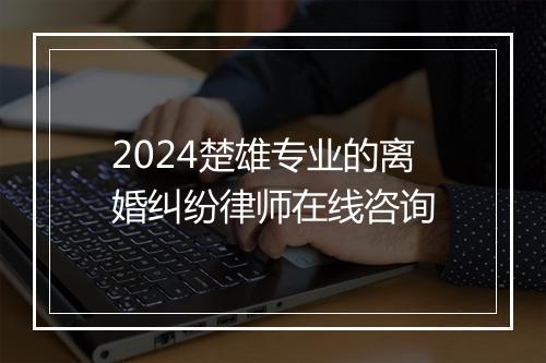 2024楚雄专业的离婚纠纷律师在线咨询