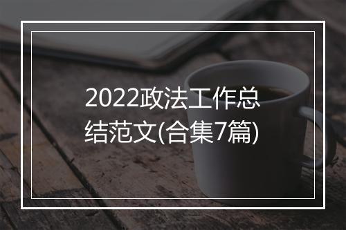 2022政法工作总结范文(合集7篇)