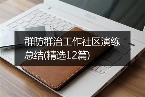 群防群治工作社区演练总结(精选12篇)