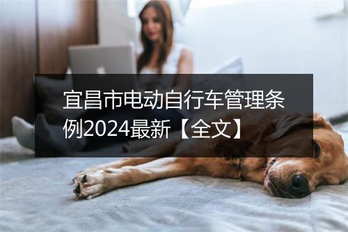 宜昌市电动自行车管理条例2024最新【全文】