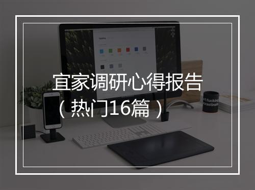 宜家调研心得报告（热门16篇）
