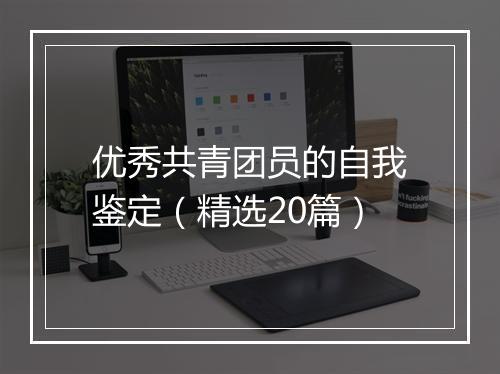 优秀共青团员的自我鉴定（精选20篇）