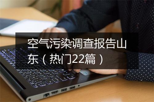 空气污染调查报告山东（热门22篇）