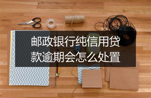 邮政银行纯信用贷款逾期会怎么处置