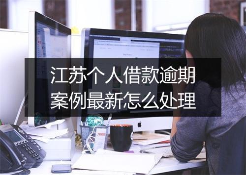 江苏个人借款逾期案例最新怎么处理