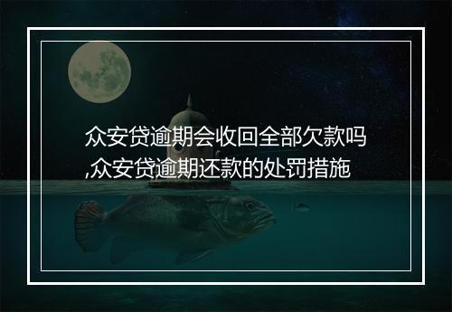 众安贷逾期会收回全部欠款吗,众安贷逾期还款的处罚措施