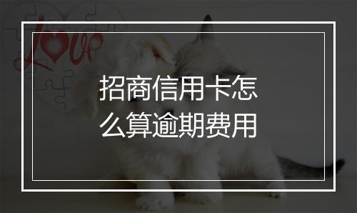 招商信用卡怎么算逾期费用