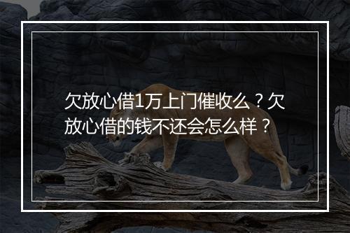 欠放心借1万上门催收么？欠放心借的钱不还会怎么样？