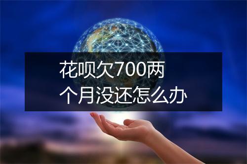花呗欠700两个月没还怎么办