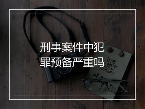 刑事案件中犯罪预备严重吗
