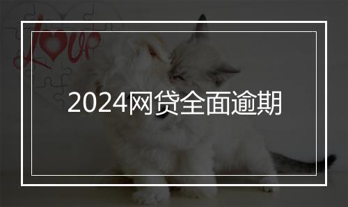 2024网贷全面逾期