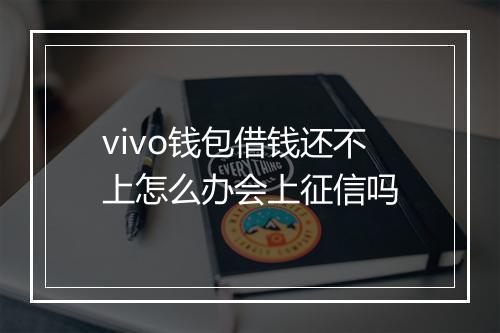 vivo钱包借钱还不上怎么办会上征信吗