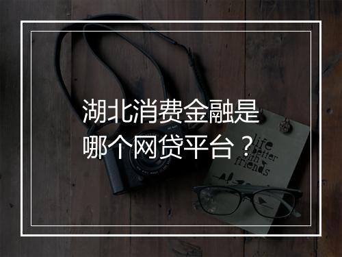 湖北消费金融是哪个网贷平台？