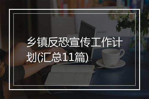 乡镇反恐宣传工作计划(汇总11篇)