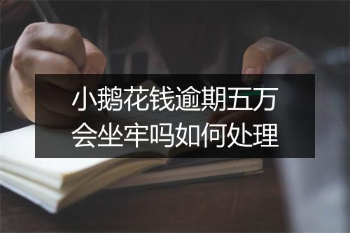 小鹅花钱逾期五万会坐牢吗如何处理
