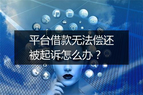 平台借款无法偿还被起诉怎么办？