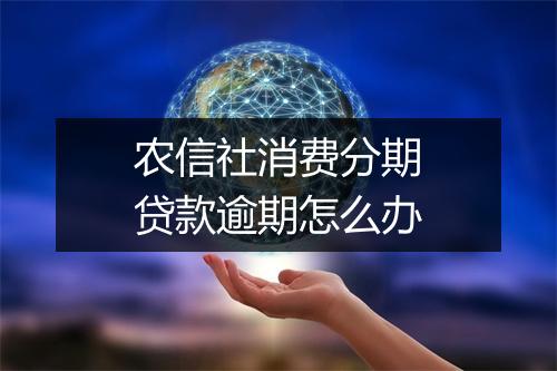 农信社消费分期贷款逾期怎么办