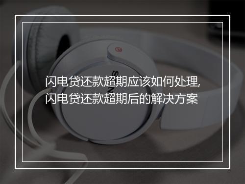 闪电贷还款超期应该如何处理,闪电贷还款超期后的解决方案