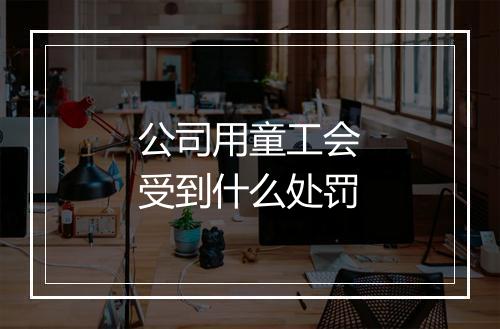 公司用童工会受到什么处罚