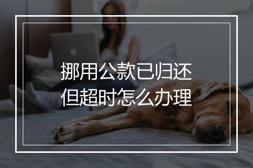 挪用公款已归还但超时怎么办理