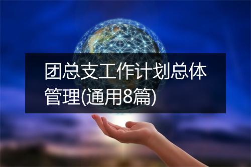 团总支工作计划总体管理(通用8篇)