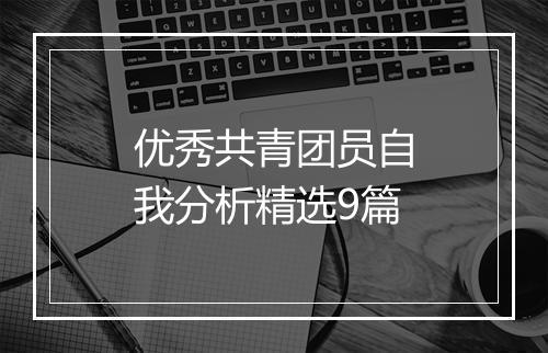优秀共青团员自我分析精选9篇