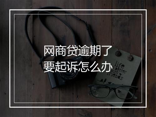 网商贷逾期了要起诉怎么办