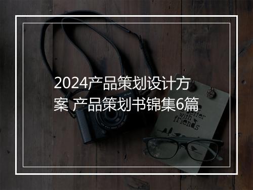 2024产品策划设计方案 产品策划书锦集6篇