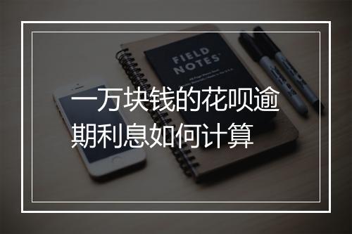一万块钱的花呗逾期利息如何计算