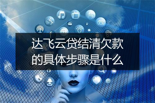 达飞云贷结清欠款的具体步骤是什么