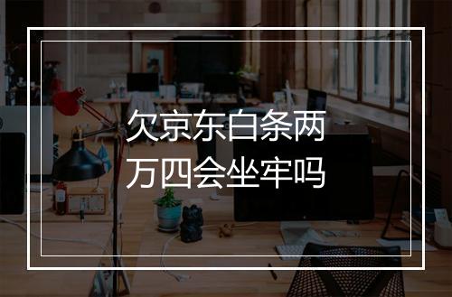 欠京东白条两万四会坐牢吗